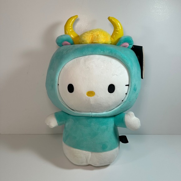 Kidrobot Other - Kidrobot Hello Kitty Zodiac Taurus Plush Sanrio Teal Bull Costume 13 Inch NWT